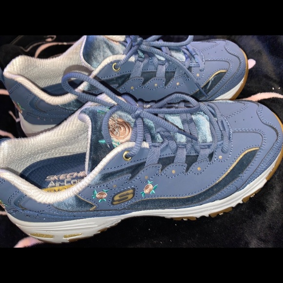 skechers shoes womens gold